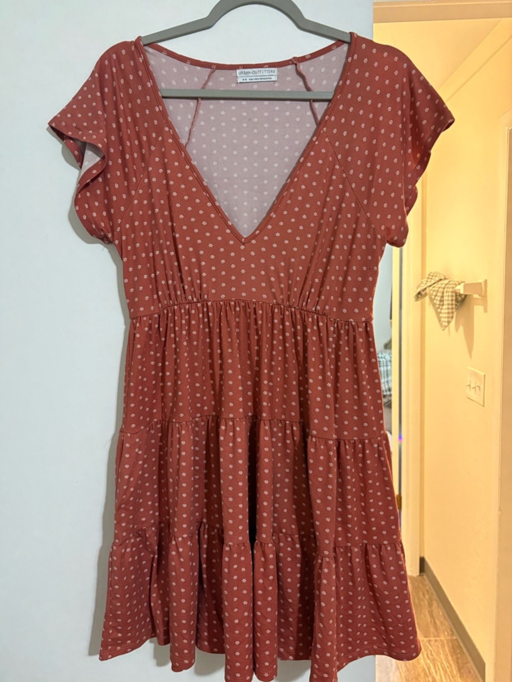 Urban Outfitters Tiered V-Neck Dress